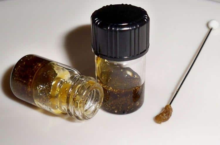 The cannabis concentrate oil