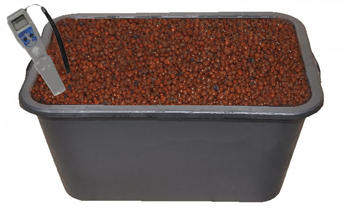 tip the clay pebbles into the tub and stir well for several minutes Leave in the Ph altered water for 24 hours