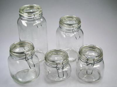 hermetically sealed glass jar