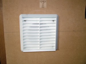 cabinet exhaust with grill